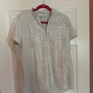 Zenergy chicos  beige Polo top, size 3